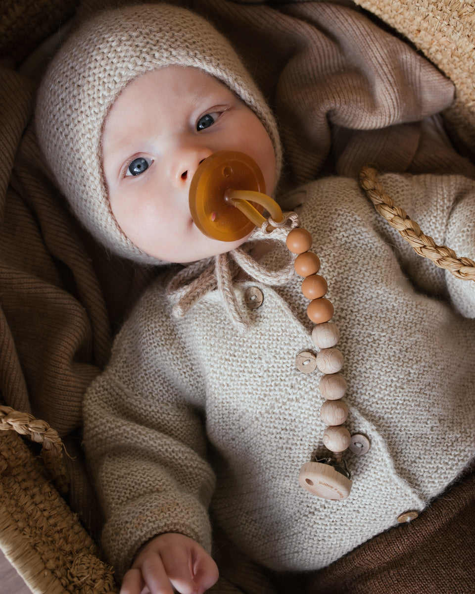 pacifier clip nova - beechwood - multiple colors