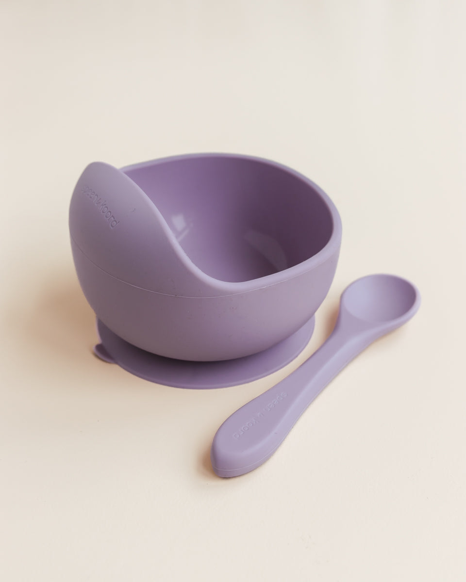 bowl + spoon set - lavender #kleur_lavender