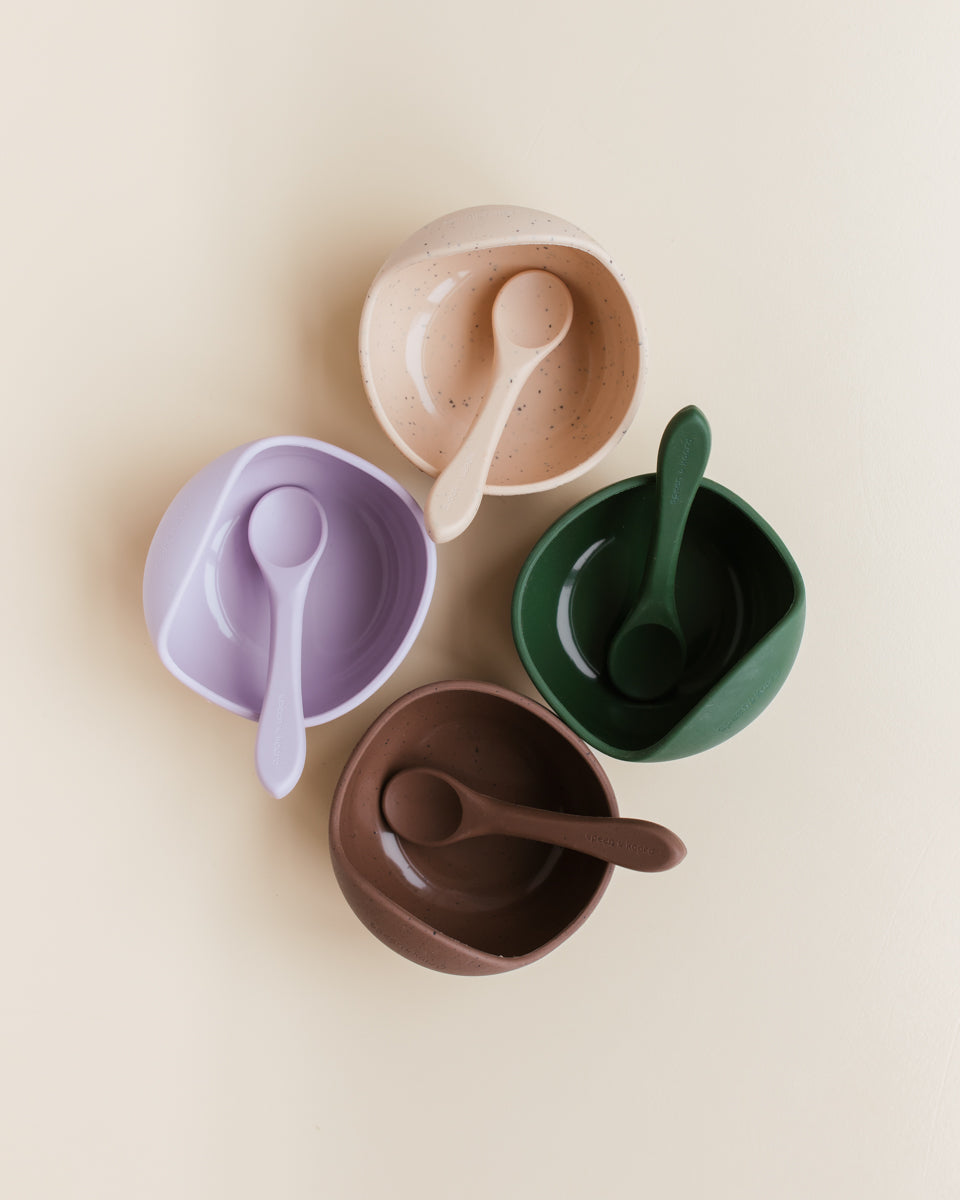 bowl + spoon set - multiple colors