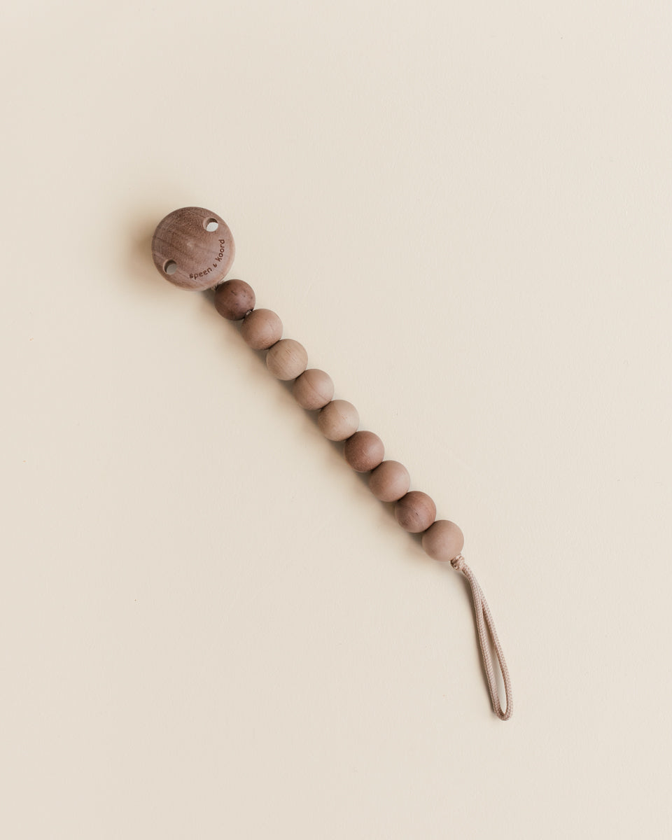 pacifier clip scottie - walnut